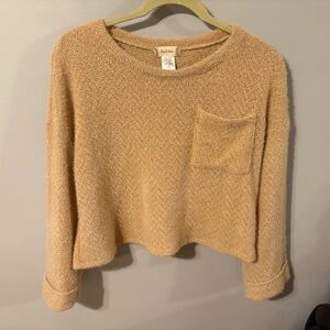 Altar'd State Warm Tan Crew Neck Sweater